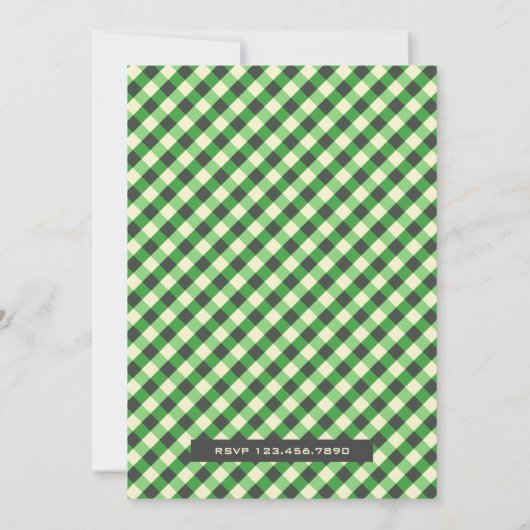 スイートストロベリーベビーシャワー招待状 招待状 (裏面)