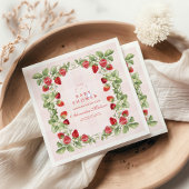 スイートストロベリーベビーシャワー スタンダードカクテルナプキン