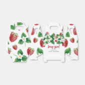 スイートストロベリーベビーシャワー フェイバーボックス (折り畳みなし)