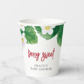 スイートストロベリーベビーシャワー 紙コップ (正面)