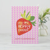 スイートストロベリーラブロマンティックバレンタインデイカード シーズンカード (スタンド正面)