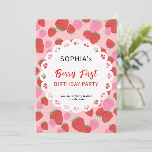 スイートストロベリーレース招待状 招待状 (スタンド正面)