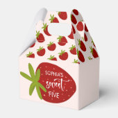 スイートストロベリー子供の誕生日 フェイバーボックス (裏面サイド)