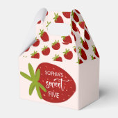 スイートストロベリー子供の誕生日 フェイバーボックス (正面サイド)