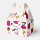 スイートストロベリー子供の誕生日 フェイバーボックス (裏面サイド)