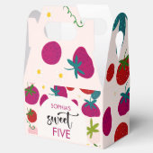 スイートストロベリー子供の誕生日 フェイバーボックス (オープン)