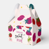 スイートストロベリー子供の誕生日 フェイバーボックス (正面サイド)