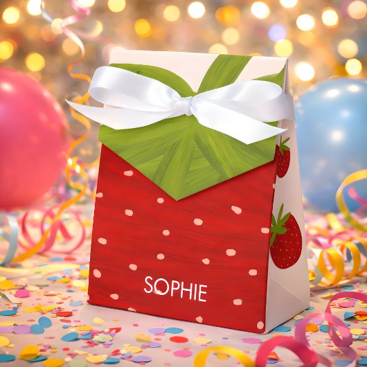 スイートストロベリー子供の誕生日 フェイバーボックス