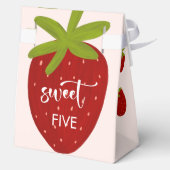 スイートストロベリー子供の誕生日 フェイバーボックス (裏面)