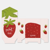 スイートストロベリー子供の誕生日 フェイバーボックス (見開き)