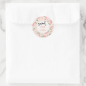 スイートストロベリー子供の誕生日 ラウンドシール (バッグ)