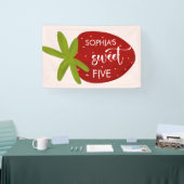 スイートストロベリー子供の誕生日 横断幕 (トレードショー)