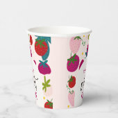 スイートストロベリー子供の誕生日 紙コップ (右)