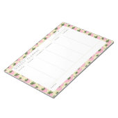 スイートストロベリー週間プランナーメモ帳 ノートパッド (アングル)