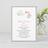 スイートストークウィズベビーベビーシャワー招待状 招待状 (スタンド正面)