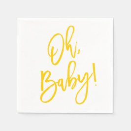 スイートスプリグ男女兼用ベビーシャワーナプキン スタンダードカクテルナプキン