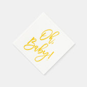 スイートスプリグ男女兼用ベビーシャワーナプキン スタンダードカクテルナプキン (角)