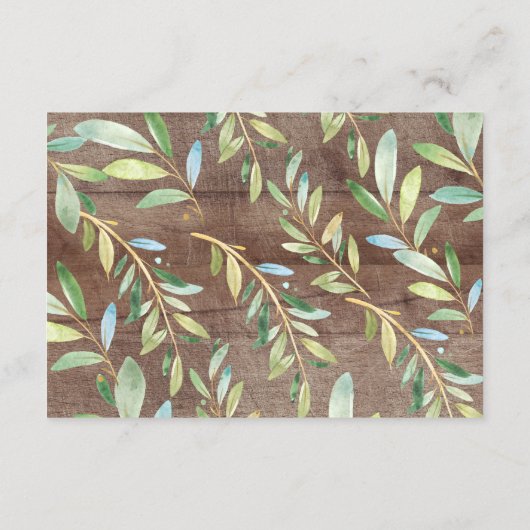 スイートスロッスベビシャワーブックベビーカード エンクロージャーカード (裏面)