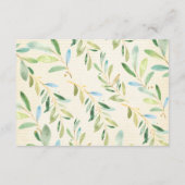 スイートスロッスベビシャワーブックベビーカード エンクロージャーカード (裏面)