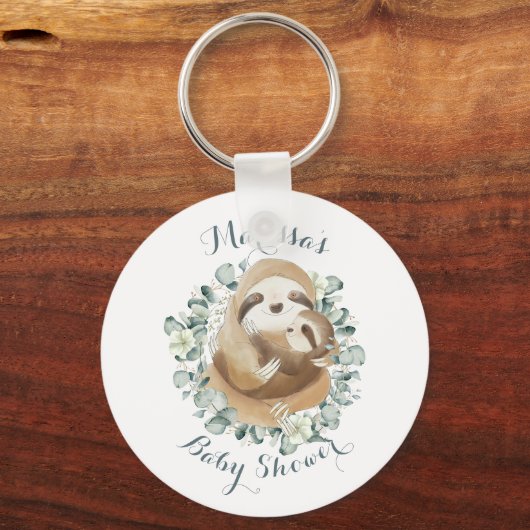 スイートスロッスマムメカドルリースベビーシャワーの好意 キーホルダー (正面)