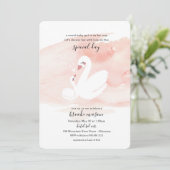 スイートスワンベイビーシャワー招待状 招待状 (スタンド正面)