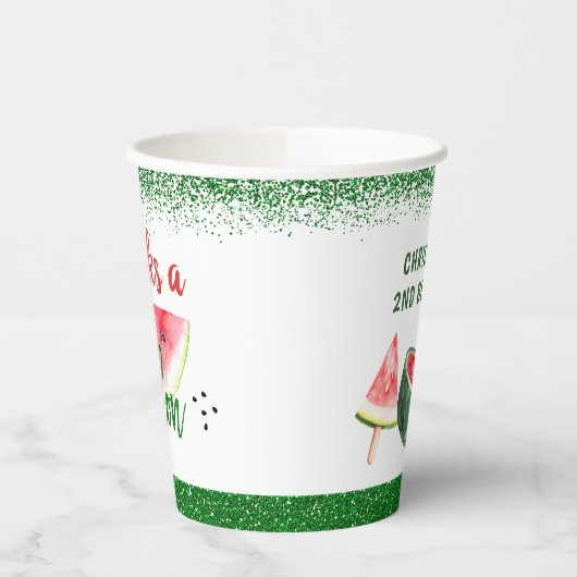 スイートス感謝していイカ誕生会 紙コップ (左)