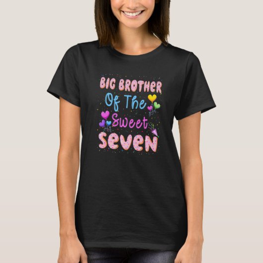 スイートセブンのお兄ちゃん 7つ目のドーナツの誕生日パーティー Tシャツ (正面)