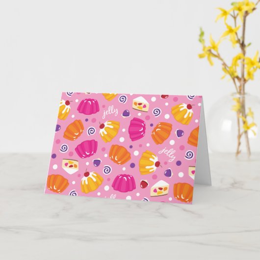 スイートゼリー カード (黄色い花)