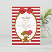 スイートソックサル子供の誕生日招待状 招待状 (スタンド正面)