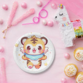 スイートタイガー赤ちゃんシャワー ペーパープレート (パーティー)