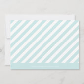 スイートダイアゴナルズフォトバプティスマ招待状-青 招待状 (裏面)