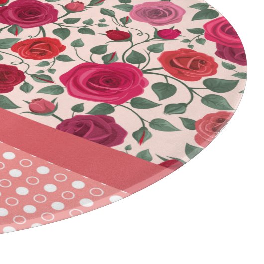 スイートダスティピンクローズパーソナライズされた カッティングボード (角)