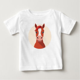 スイートチェストナットポニーTシャツ ベビーTシャツ