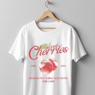 スイートチェリーのビンテージハーフトーン 禁断の果実 Tシャツ