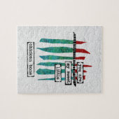 スイートチキンボーンジグソーパズル-モダン抽象芸術 ジグソーパズル (横)