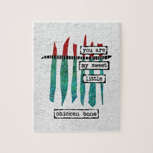 スイートチキンボーンジグソーパズル-モダン抽象芸術 ジグソーパズル (縦)