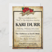 スイートチャイルドバラアーバンタトゥーテーマ 招待状 (裏面)