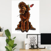 スイートチョコレートプードルヴァレンティネス ポスター (ホームオフィス)