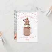 スイートチョコレートミルクシェイク教室バレンタイン カード (正面/裏面インサイチュ)