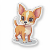 スイートチワワ、アイソメトリックポーズスモール シール (正面)