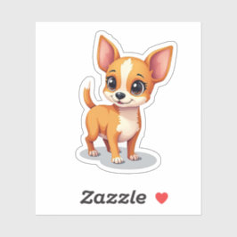 スイートチワワ、アイソメトリックポーズスモール シール