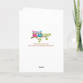 スイートツインズフールズボーイガールベビーグリーティングカード カード (裏面)