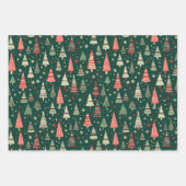 スイートツリーズクリスマスホリデーウィンターコーディネート ラッピングペーパーシート (正面2)