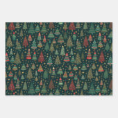 スイートツリーズクリスマスホリデーウィンターコーディネート ラッピングペーパーシート (正面)