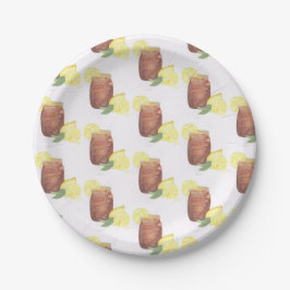 スイートティーウィズレモン紙プレート ペーパープレート