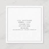 スイートティーサザンレストランシェフスクエア スクエア名刺 (裏面)