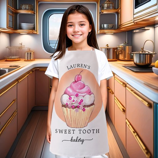 スイートティースカップケーキキュートベーカリーシェフ エプロン
