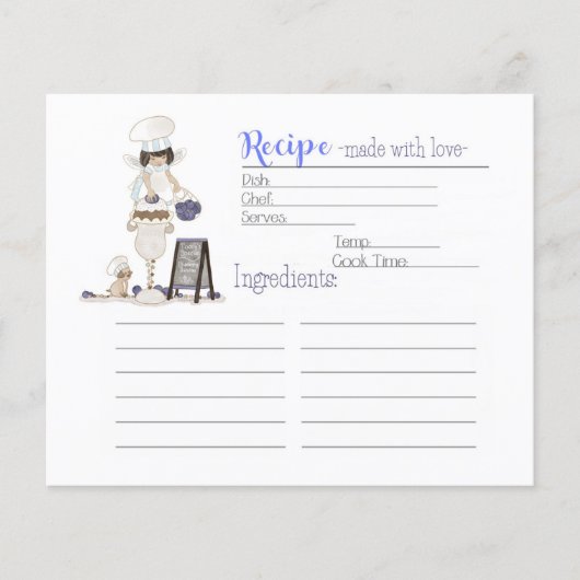 スイートティースフェアリー – デザートレシピカード (正面)