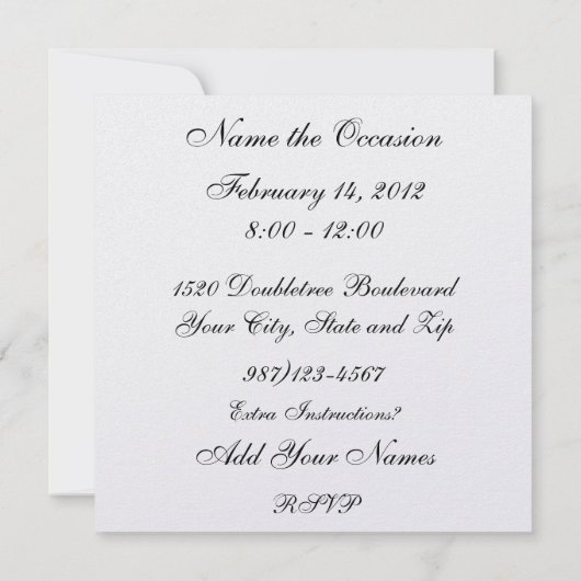 スイートティーパーティー- SRF 招待状 (裏面)