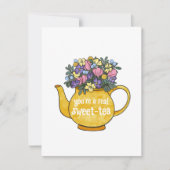 スイートティー図解入りの、写真付きのバレンタインデーのカード カード (正面)